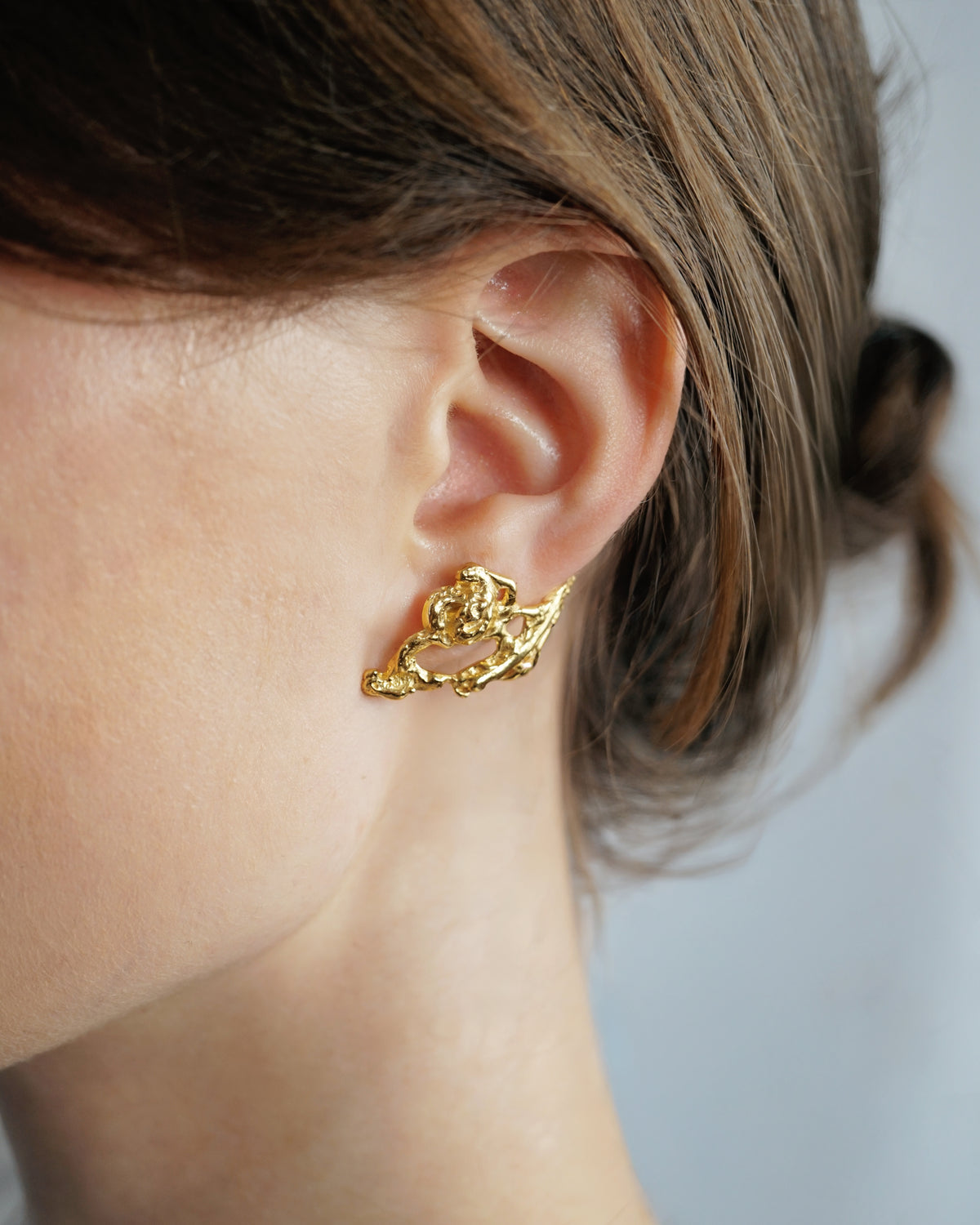 ROSE EARRING GOLD