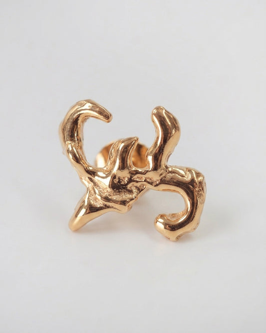 ALGAE EARRING GOLD