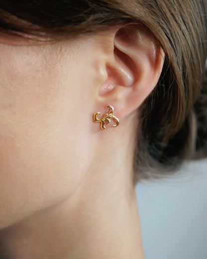 ALGAE EARRING GOLD