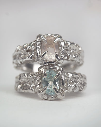 AZURIELLE PINK QUARTZ RING