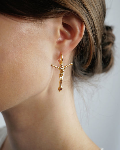 JESUS EARRING GOLD