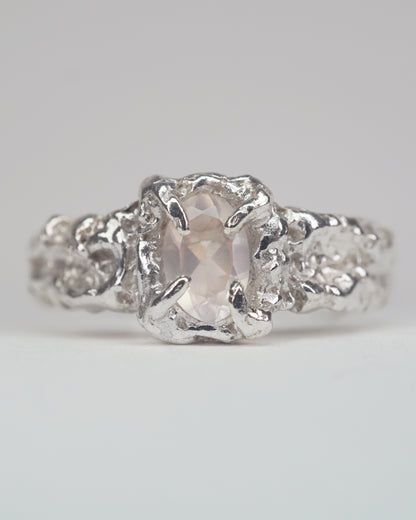 AZURIELLE PINK QUARTZ RING